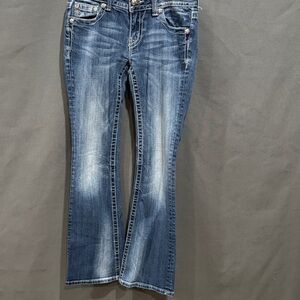 Miss Me Stylish Indigo Boot Cut‎ Jeans for Women size 27